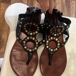 Black Studded sandals by Steve madden 6.5